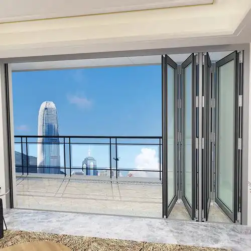 深圳厂家供应厂房车库不锈钢折叠门 自动快速折叠门 品质保证