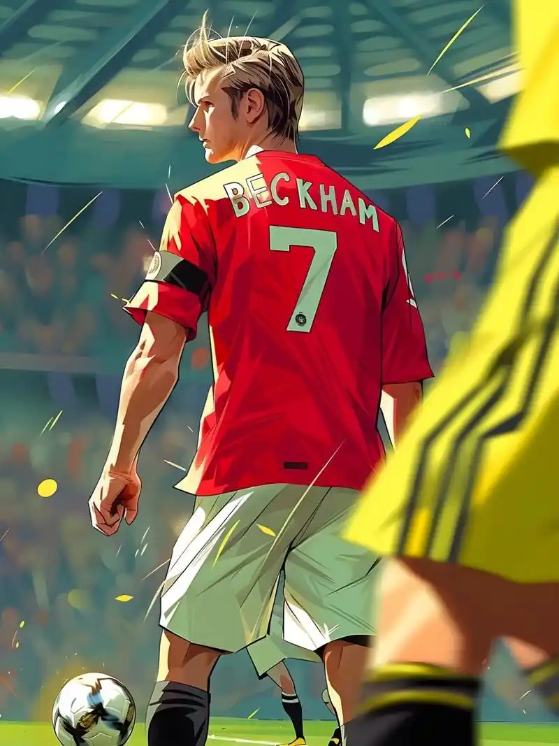 9115足球场传奇|大卫·贝克汉姆 一脚圆月弯刀,无人可出其右,一个