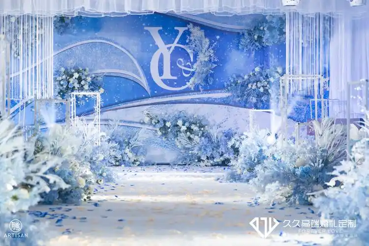 5.10四喜酒楼蓝色系婚礼