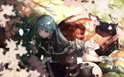 性感动漫美女插画高清桌面壁纸