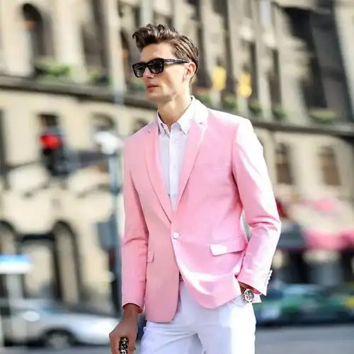 男士穿粉色你能接受吗穿对了粉原来也可以很帅