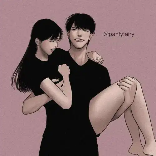 韩国小姐姐画情侣同居日常虐哭19万粉丝单身狗别点看完想恋爱