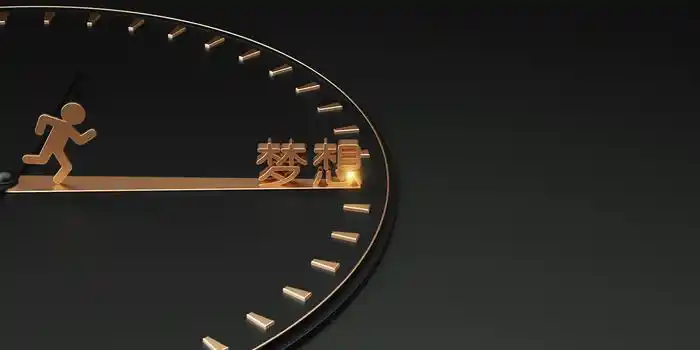 黑金简约c4d立体创意商务风小人奔向梦想背景