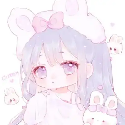 可爱卡通头像女生呆萌q版简单60张