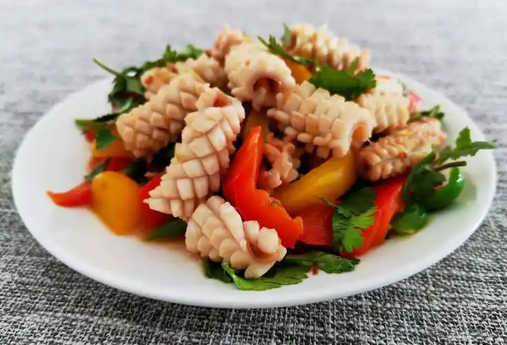 原创用麦穗花刀做漂亮油爆鱿鱼从烹饪小白到厨艺高手基础篇刀工4