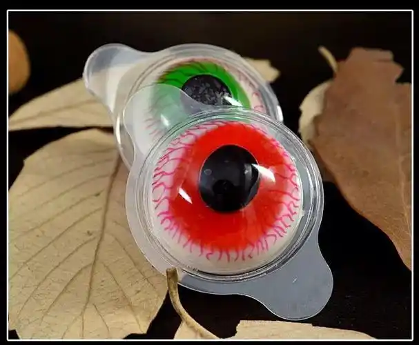 多规格 创意糖果小零食恶搞糖果软糖3d眼珠子糖果散装眼球软糖 【10颗