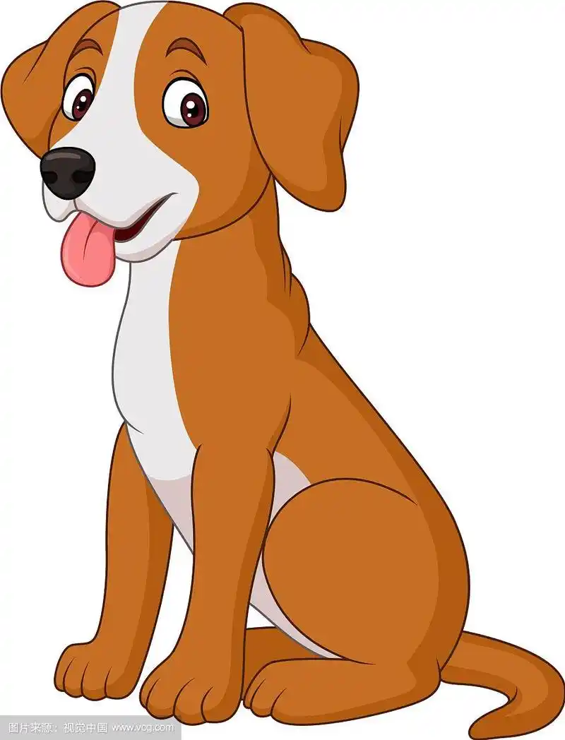 可爱的卡通狗