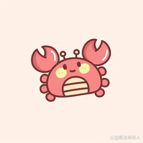 原创插画|可爱头像分享 小螃蟹