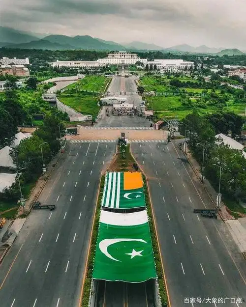 巴基斯坦首都伊斯兰堡鸟瞰