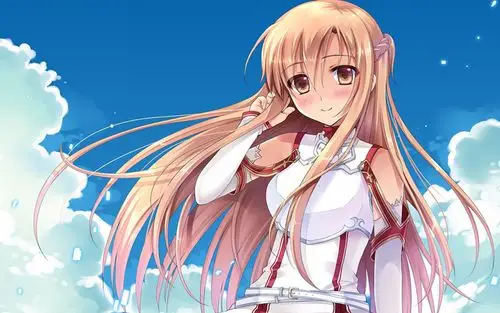 > 动漫《刀剑神域》亚丝娜精美人物图片桌面壁纸下载(1920×1200)