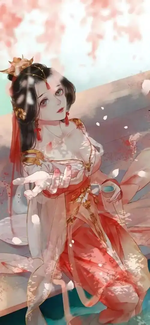 古风壁纸|妖艳美人插画壁纸_网易订阅