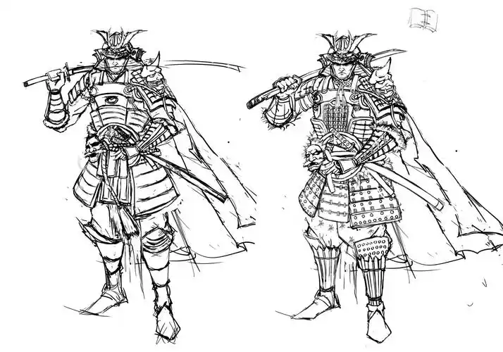 武士|插画|概念设定|鲨鱼保罗 - 原创作品 - 站酷 (zcool)