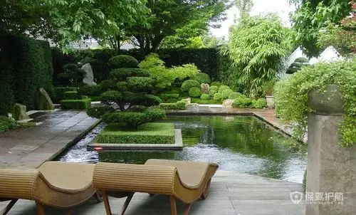 仿古别墅庭院装修效果图-保驾护航装修网