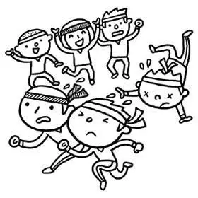 长沙阳光体育节促进体育运动简笔画