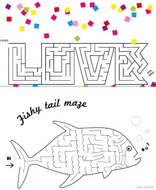 简单迷宫可打印