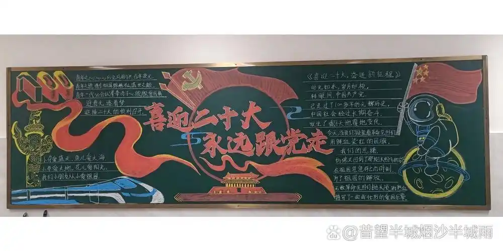 黑板报|11566喜迎二十大,永远跟党走