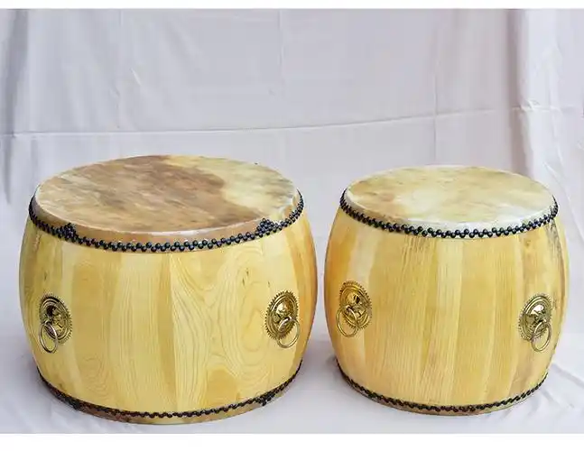 牛皮大鼓椿木水黄牛皮白茬鼓高音战鼓堂锣鼓道法鼓寺庙大鼓原木鼓