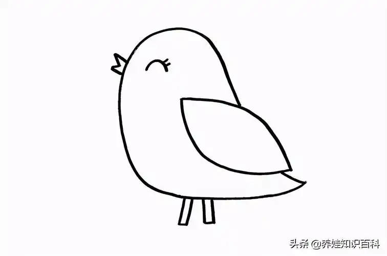 怎么样?这个小鸟的画法是不是很简单.而且,涂完的小鸟也