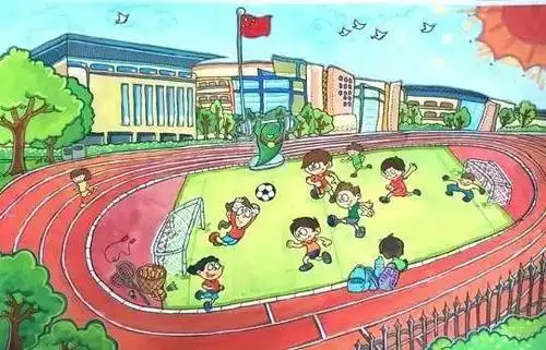 天奇生活美好的校园生活简笔画老师家长收藏校园场景创意简笔画几笔