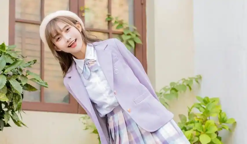 抖音流行的壁纸抖音素材jk制服图片