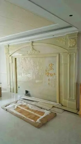 仿玉石电视背景墙