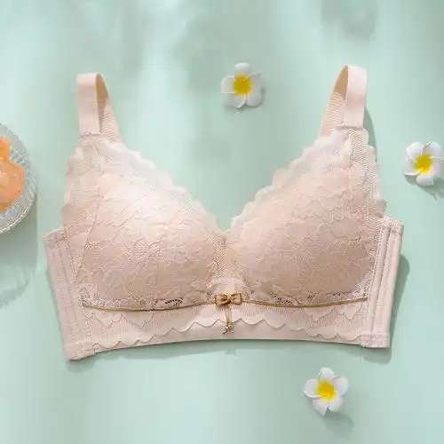 婴儿少女内衣6sixty8eight甜美风无钢圈聚拢蕾丝丝边文胸