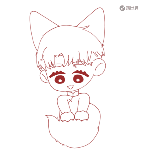 【动图稿】看小狐狸捏尾巴(.