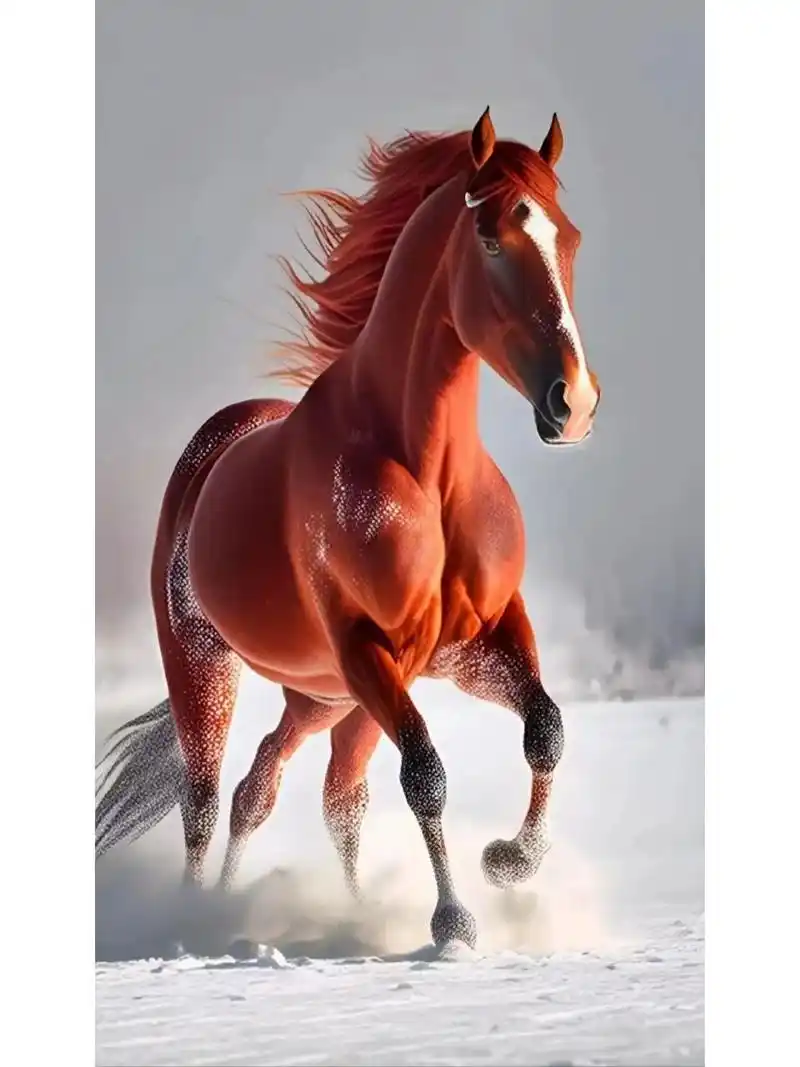 绘画素材 骏马奔驰