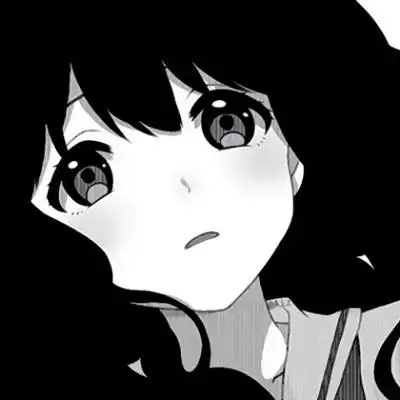 黑白系动漫女生头像高冷 伤感侧脸日系动漫女头