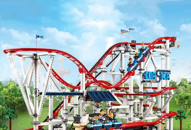 乐高(lego) 摩天轮积木游乐场游乐园系列同款小颗粒拼装10247街景建筑