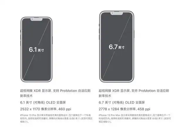 苹果,如果按照这些国内厂商们的说法,iphone 13 pro max 的屏幕分辨率