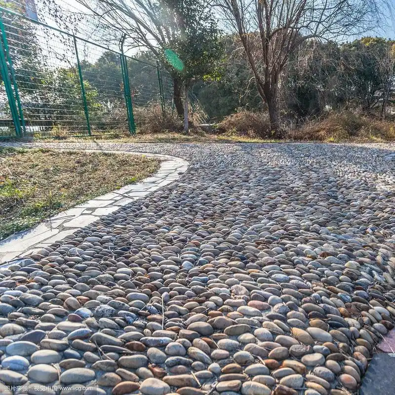 公园鹅卵石路面