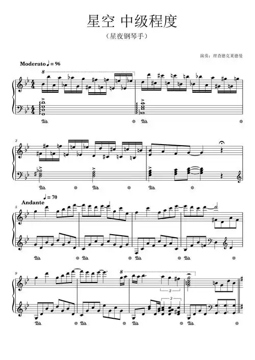 《星空》另名星夜钢琴手,299难度高燃版