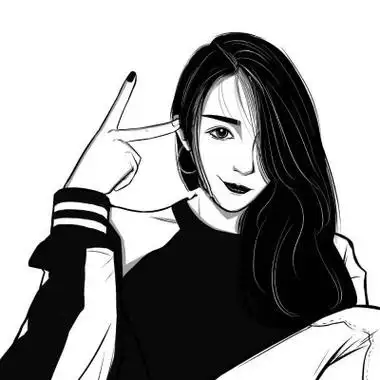 微信头像黑白女生手绘 手绘头像图片大全 -【爱个性】