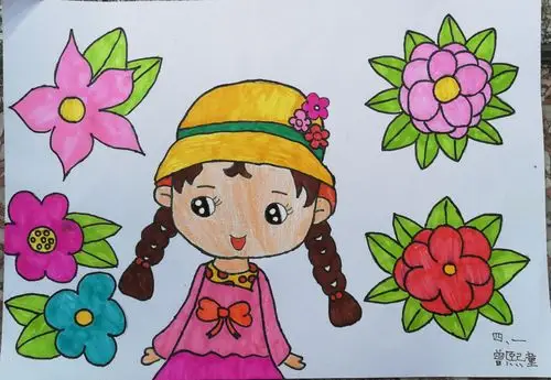 二(戴帽子的小女孩) 2018.9.25.