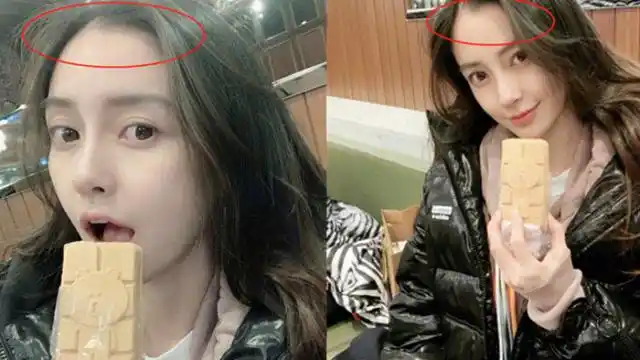 angelababy晒自拍素颜照,却意外暴露脱发严重