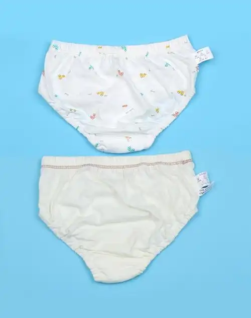 藤之木工房fujinoki 女款白色三角内裤两件套