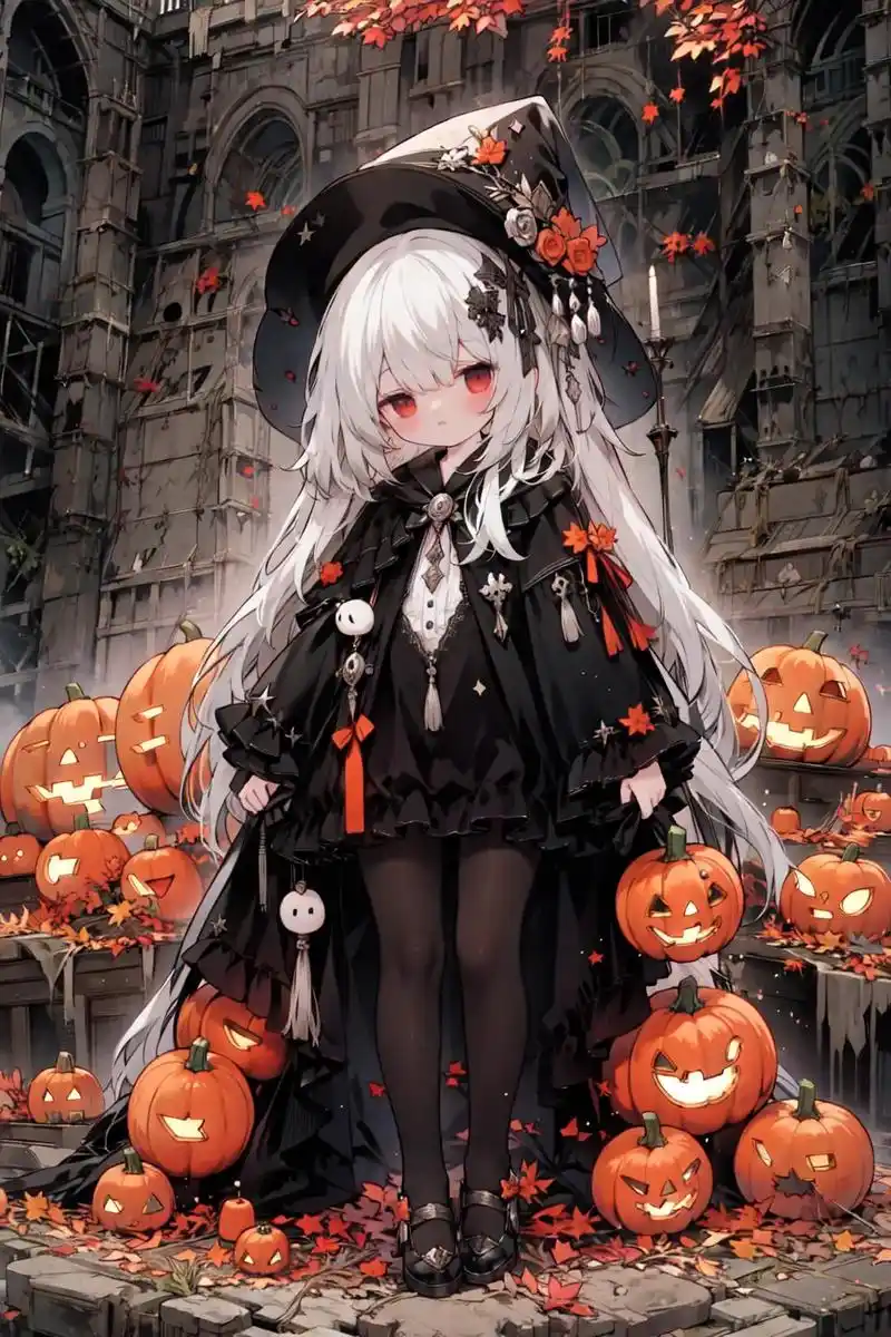 万圣小巫女.#二次元 #萝莉 #卡哇伊 #万圣节 #女巫 - 抖音