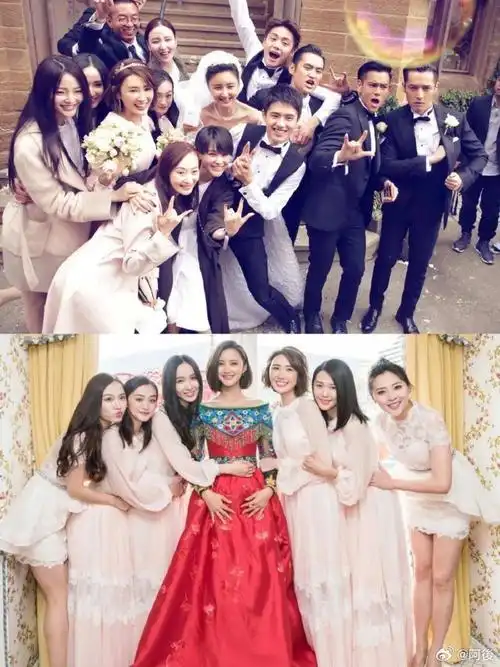 伴郎伴娘团也太和谐了吧!