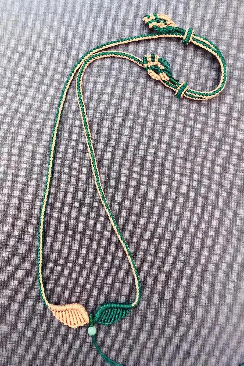 天使之翼项链可搭配翡翠蜜蜡黄金吊坠