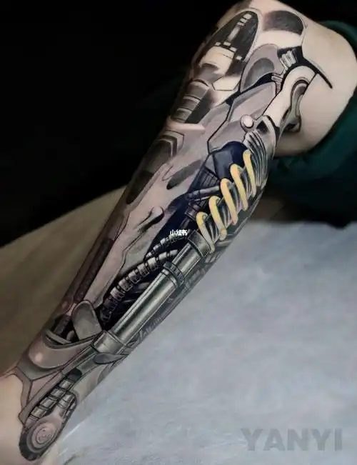06 机械腿06 未完成 ·一次扎一点 [旺柴]#我的纹身分享  #纹身