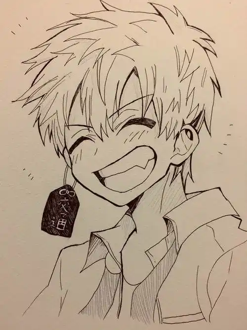 无题|ryu的地缚少年花子君插画图片