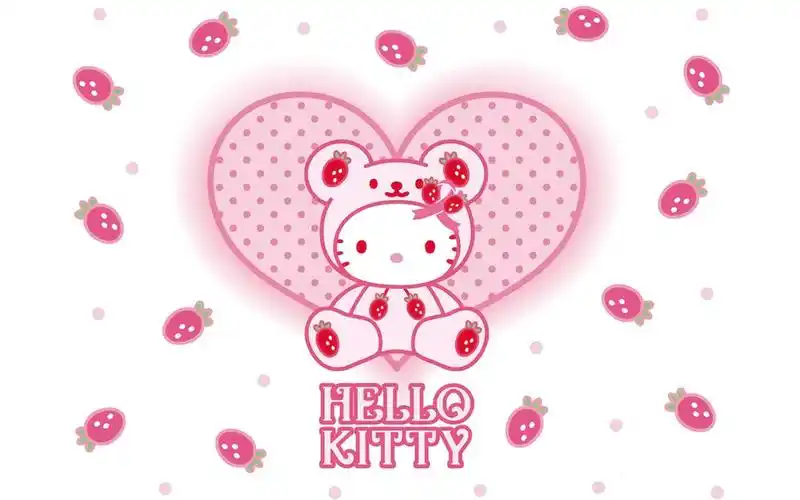 精选可爱草莓hellokitty壁纸下载高清大图预览1920x1200_卡通动漫下载