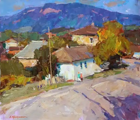 色彩丰富明亮的风景画,亚历山大·克柳辛作品集二_温州九山艺术_零