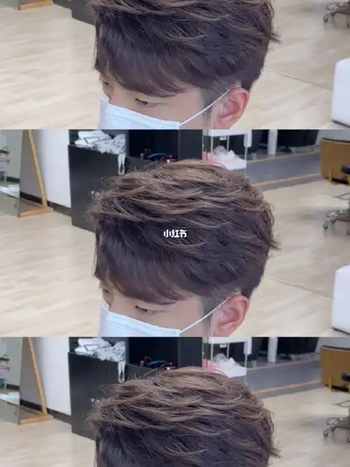 男生纹理烫自然蓬松韩式发型