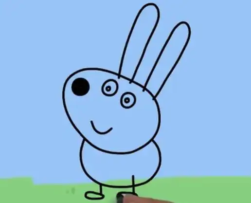 小兔瑞贝卡简笔画步骤教程(小兔子的家简笔画)