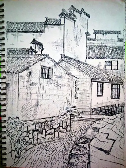 西递写生之速写