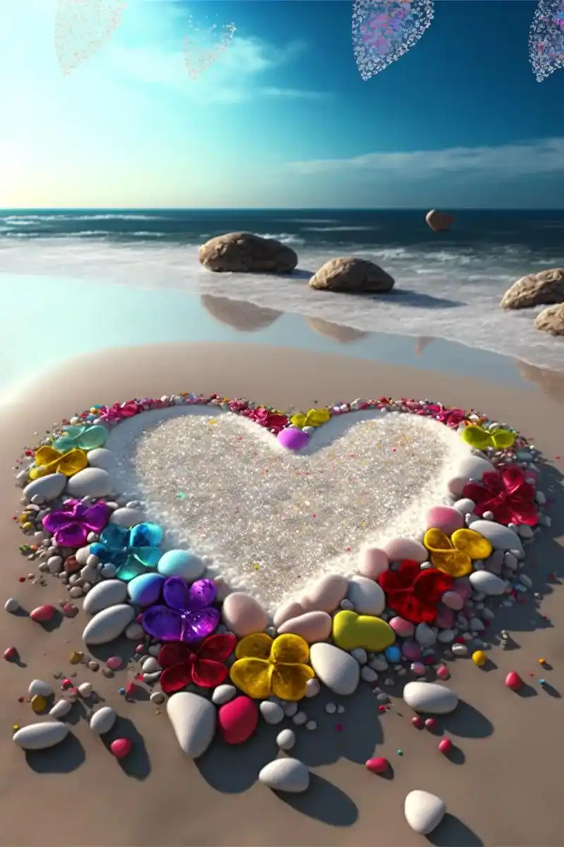 这么浪漫又漂亮的海滩;当然要与你分享呀!#唯美 #治愈 #浪 - 抖音