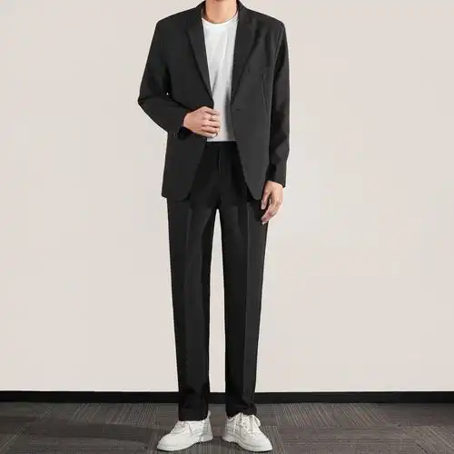 小西装外套男士宽松高级感青年韩式正装男生春秋季休闲西服套装男