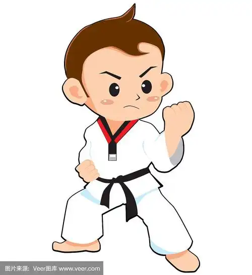 跆拳道的男孩